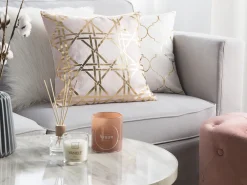 Tekstiilit<Beliani Koristetyyny Vaaleanpunainen 45 X 45 Cm Cassia