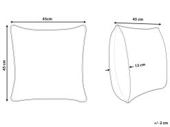 Tekstiilit<Beliani Koristetyyny Vaaleanpunainen 45 X 45 Cm Cassia