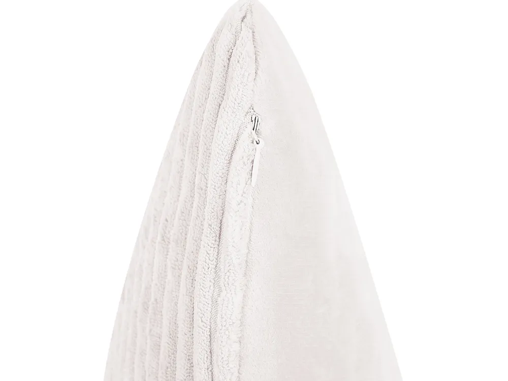 Clearance Beliani Koristetyyny Vakosametti Luonnonvalkoinen 43 X 43 Cm 2 Kpl Millet