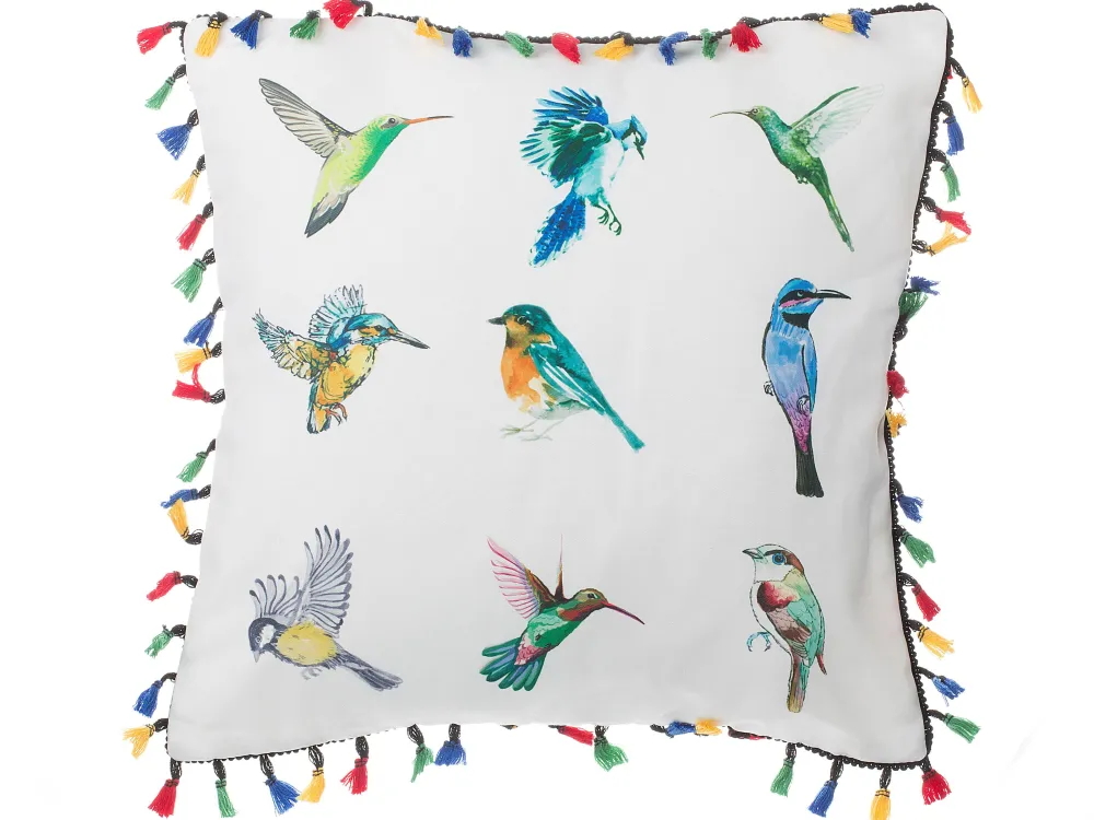 Hot Beliani Koristetyyny Valkoinen 45 X 45 Cm 2 Kpl Mallow