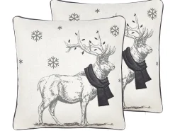 Online Beliani Koristetyyny 45X45 Cm 2 Kpl Mustavalkoinen Sven