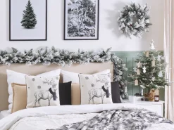 Online Beliani Koristetyyny 45X45 Cm 2 Kpl Mustavalkoinen Sven