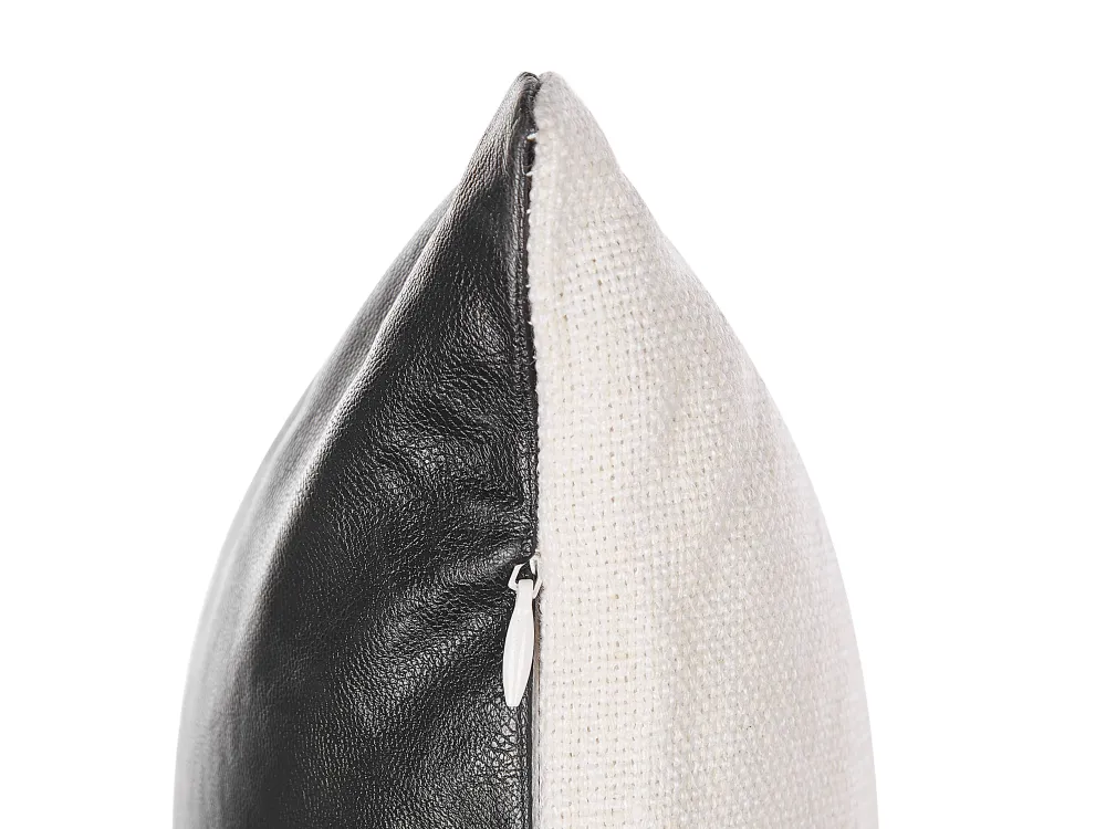 Online Beliani Koristetyyny 45X45 Cm 2 Kpl Mustavalkoinen Sven