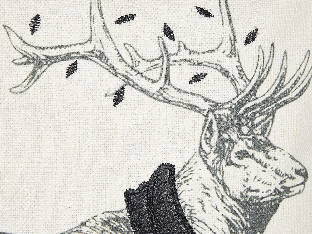 Tekstiilit<Beliani Koristetyyny 30X50 Cm 2 Kpl Mustavalkoinen Sven