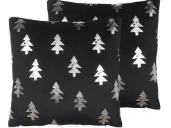 Tekstiilit<Beliani Koristetyyny 45X45 Cm 2 Kpl Musta Cupid