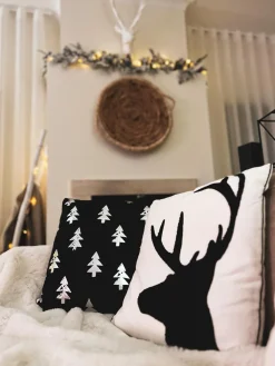 Tekstiilit<Beliani Koristetyyny 45X45 Cm 2 Kpl Musta Cupid