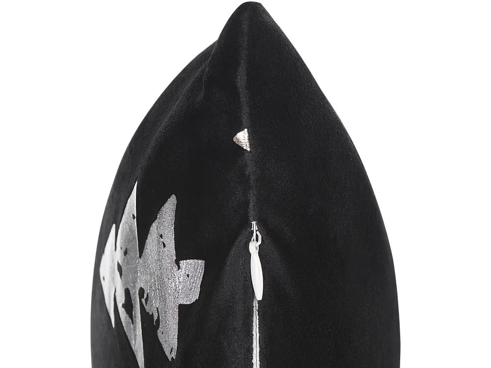 Tekstiilit<Beliani Koristetyyny 45X45 Cm 2 Kpl Musta Cupid