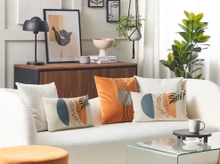 Flash Sale Beliani Koristetyynynpaallinen Monivarinen 30 X 50 Cm Abstrakti Kuviointi Browallia