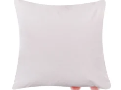 Outlet Beliani Koristetyynysetti 2 Kpl Pupukuviolla 45 X 45 Cm Valkoinen/Vaaleanpunainen Philox