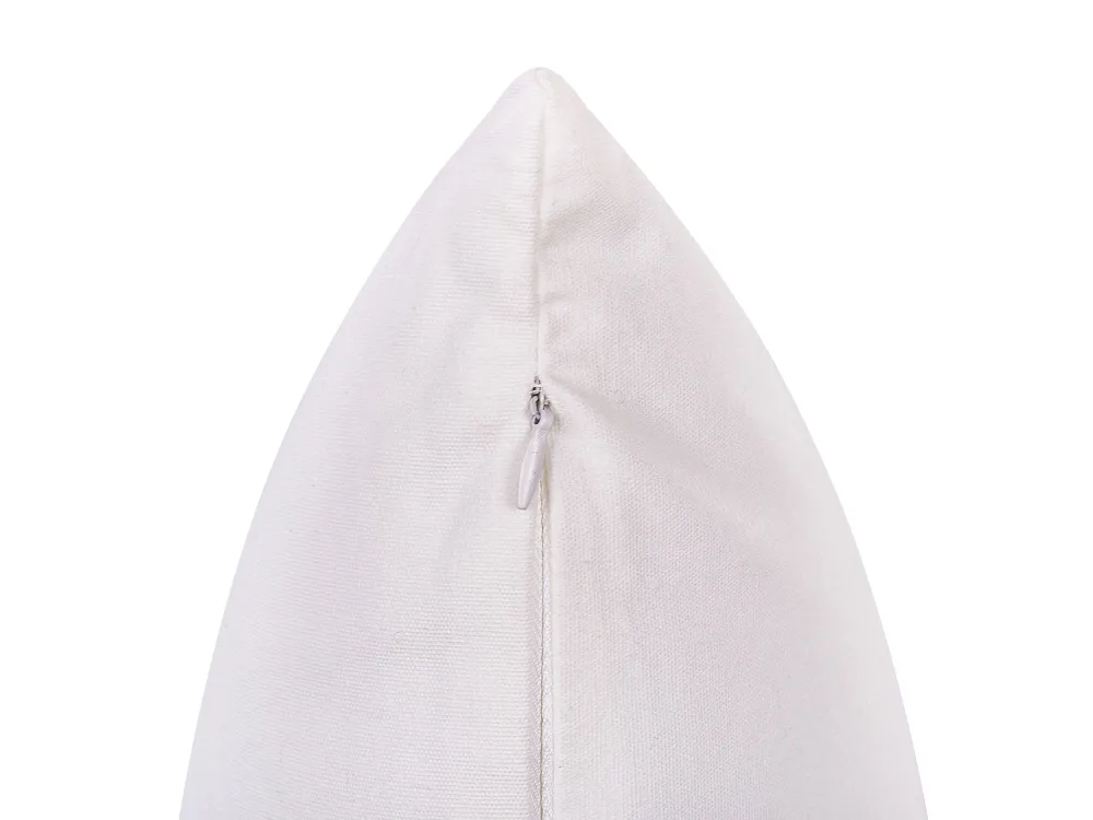 Outlet Beliani Koristetyynysetti 2 Kpl Pupukuviolla 45 X 45 Cm Valkoinen/Vaaleanpunainen Philox