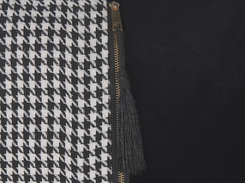 Discount Beliani Koristetyynysetti 45 X 45 Cm Musta / Valkoinen Kinwat