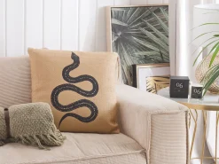 Tekstiilit<Beliani Koristetyynysetti Kaarme 45 X 45 Cm Beige Manora