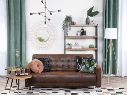 Online Beliani Koristetyynysetti Keinonahkaa 45X45Cm Musta Lobelia