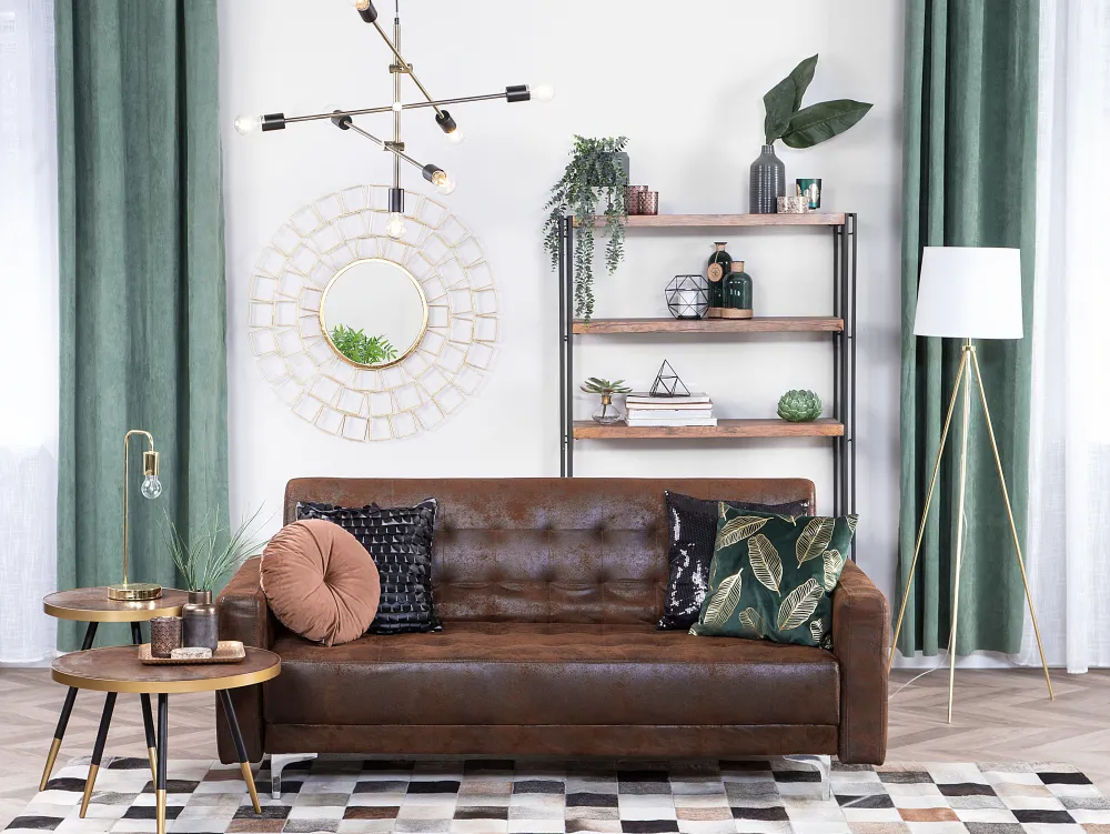 Online Beliani Koristetyynysetti Keinonahkaa 45X45Cm Musta Lobelia