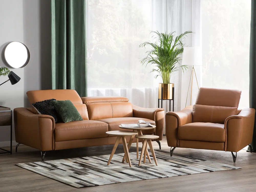 Online Beliani Koristetyynysetti Keinonahkaa 45X45Cm Musta Lobelia