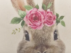 Tekstiilit<Beliani Koristetyynysetti 2Kpl Pupukuviolla Ruskeanharmaa 45 X 45 Cm Tulipa