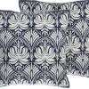 Outlet Beliani Koristetyynysetti Kuviolla 45X45Cm Valkoinen/Sininen Nemesia