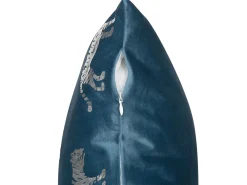 Outlet Beliani Koristetyynysetti Sininen Sametti Tiikerikuvio 45X45Cm Bluebell