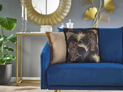 Tekstiilit<Beliani Koristetyynysetti Tiikerikuvioinen Musta/Beige 45 X 45 Cm Ramtek