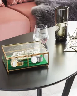 Discount Beliani Korurasia Lasi Kulta 21 X 17 Cm Saintes