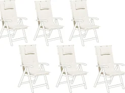 Shop Beliani 6Kpl Pehmustetyynysetti Luonnonvalkoinen Toscana/Java