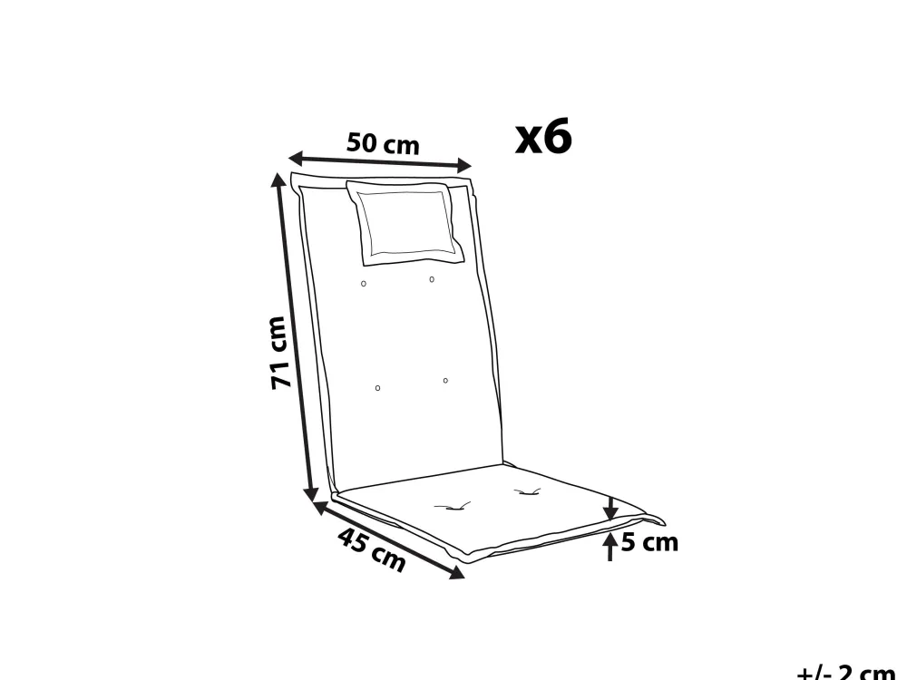 Shop Beliani 6Kpl Pehmustetyynysetti Luonnonvalkoinen Toscana/Java
