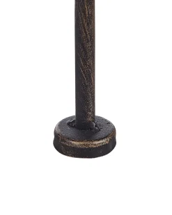 Ulkokalusteet<Beliani Kulmahylly Musta Metalli Siderno