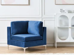 Clearance Beliani Kulmamoduuli Sametti Laivastonsininen Evja