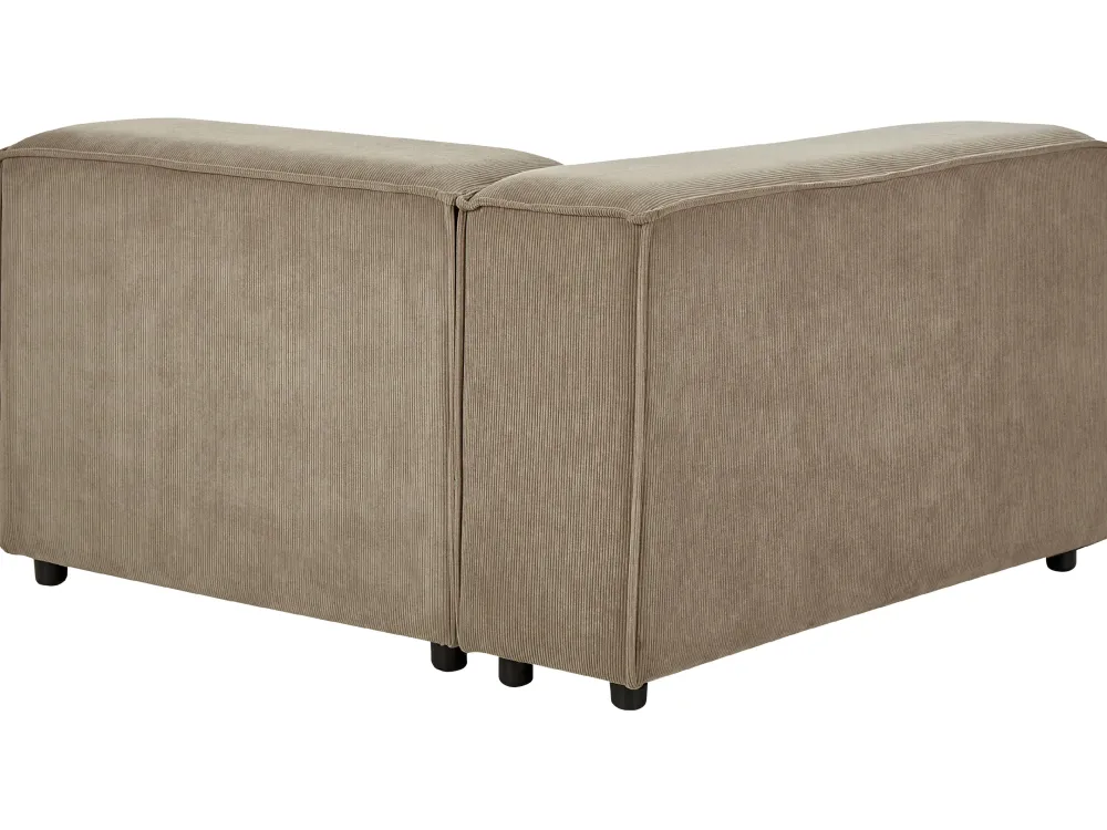 Nojatuolit<Beliani Kulmamoduuli Vakosametti Vaaleanruskea Aprica