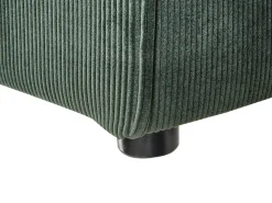 Sohvat<Beliani Kulmamoduuli Vakosametti Tummanvihrea Lemvig