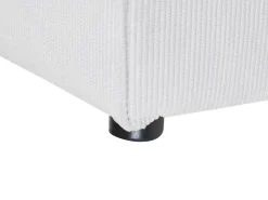 Nojatuolit<Beliani Kulmamoduuli Vakosametti Luonnonvalkoinen Lemvig