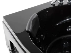 Kylpy- & Poreammeet<Beliani Kulmaporeamme Led-Valot Musta 214 X 155 Cm Martinica