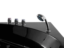 Hot Beliani Kulmaporeamme Led-Valot Musta 200 X 140 Cm Meves