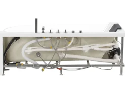 Kylpy- & Poreammeet<Beliani Kulmaporeamme Led-Valot Valkoinen 170 X 80 Cm Acuario