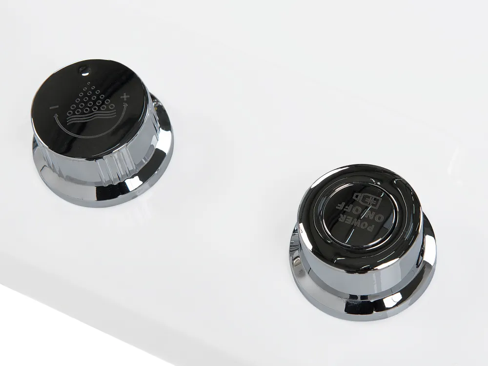 Kylpy- & Poreammeet<Beliani Kulmaporeamme Led-Valot Valkoinen 170 X 80 Cm Acuario