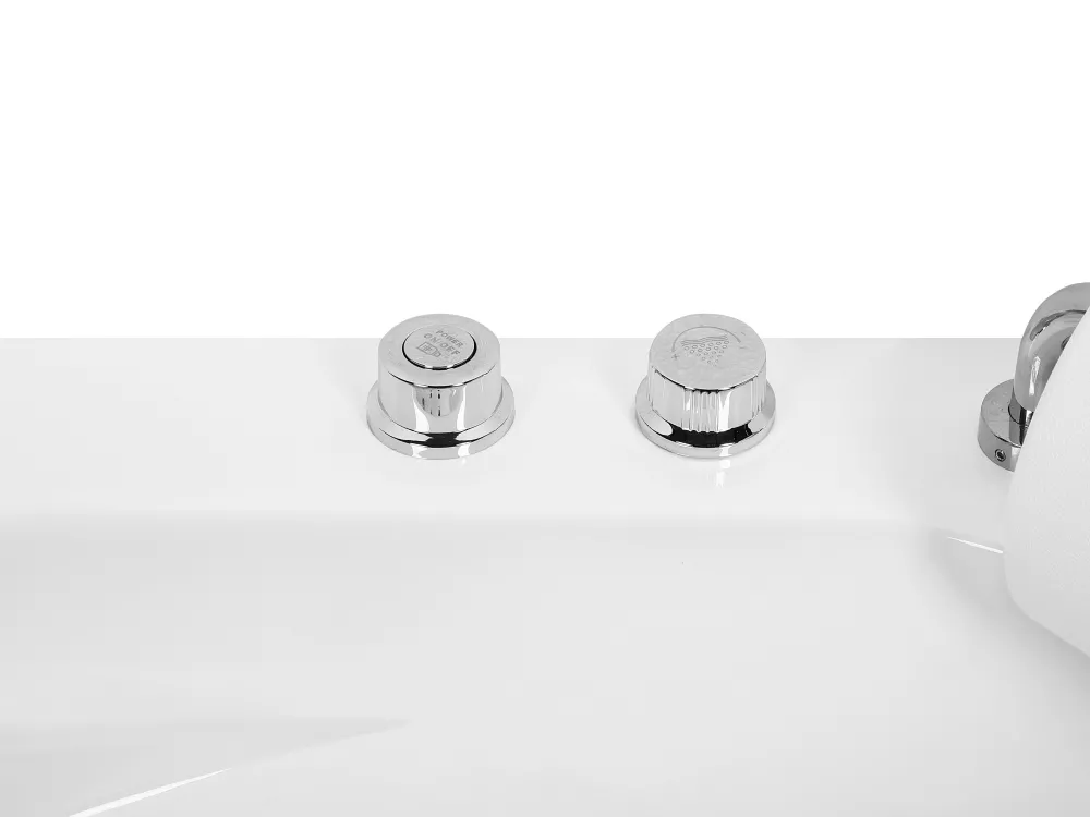 Cheap Beliani Kulmaporeamme Led-Valot Valkoinen 201 X 150 Cm Mangle