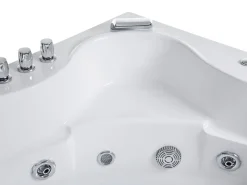 Flash Sale Beliani Kulmaporeamme Led-Valot Valkoinen 205 X 146 Cm Tocoa