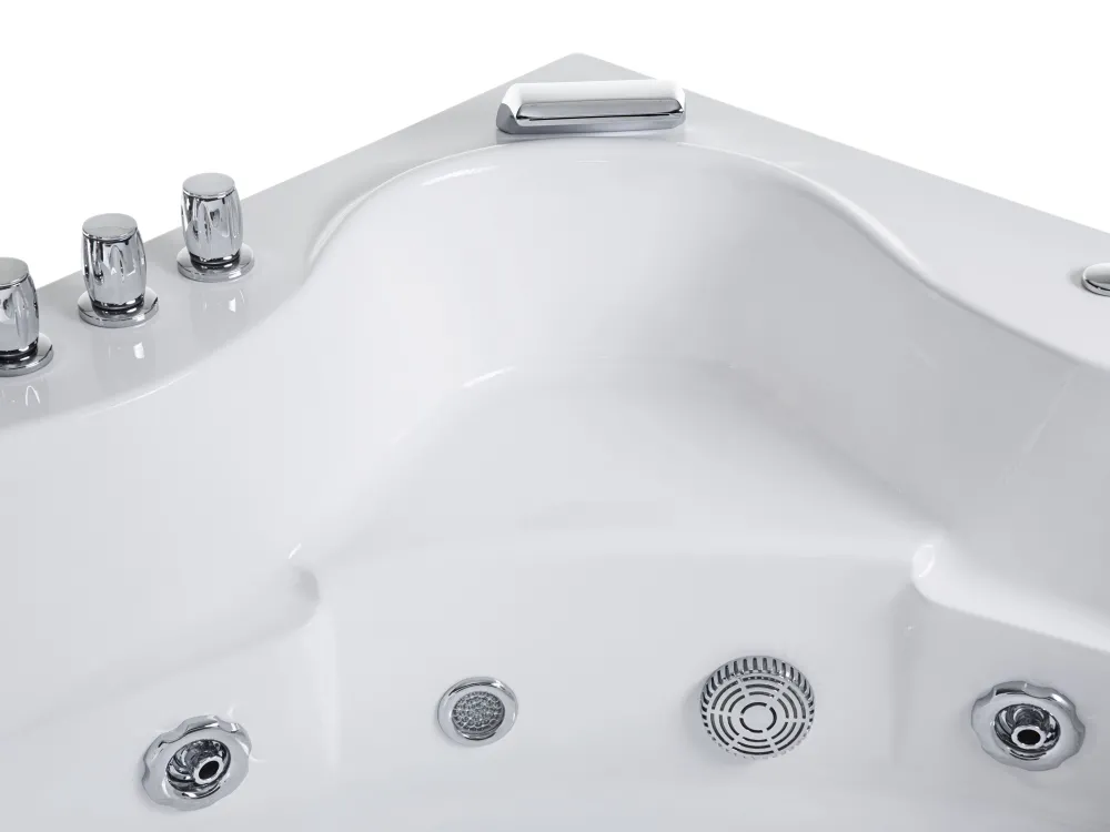 Flash Sale Beliani Kulmaporeamme Led-Valot Valkoinen 205 X 146 Cm Tocoa