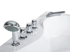 Flash Sale Beliani Kulmaporeamme Led-Valot Valkoinen 205 X 146 Cm Tocoa