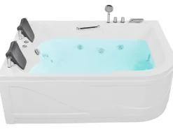 Online Beliani Kulmaporeamme Oikeak. Led-Valot Valkoinen 170 X 119 Cm Bayamo