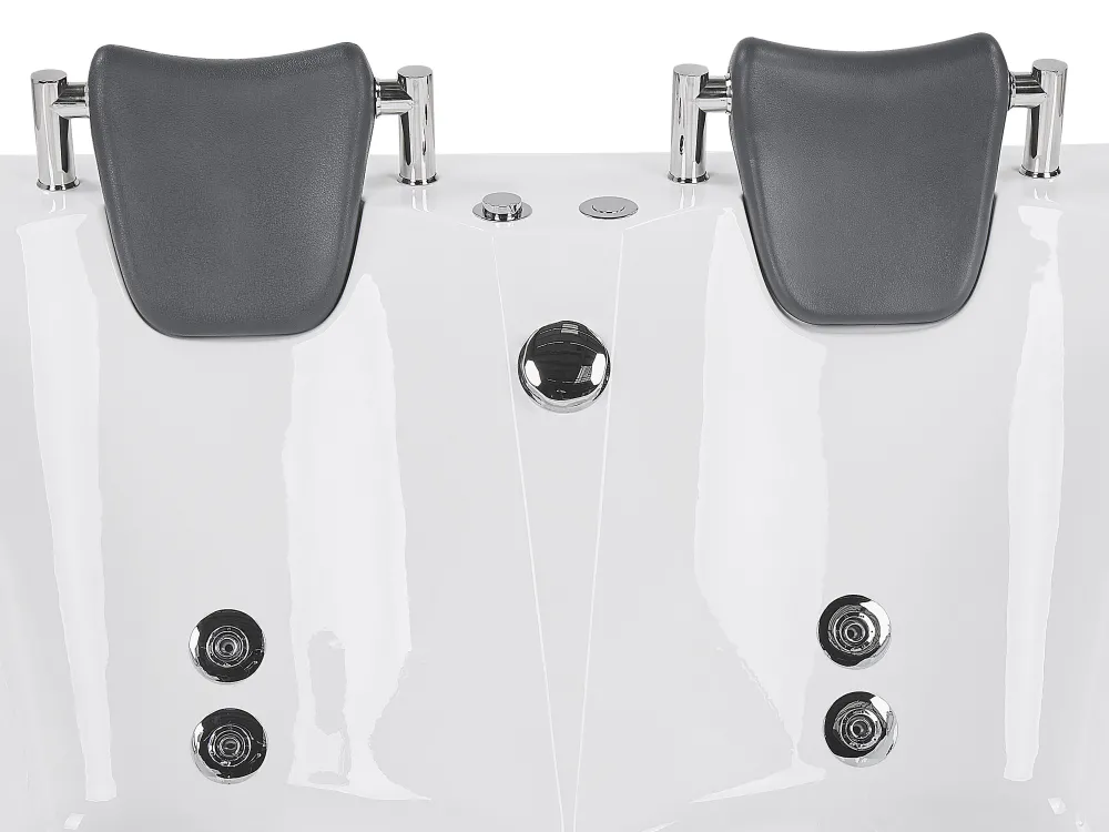 Online Beliani Kulmaporeamme Oikeak. Led-Valot Valkoinen 170 X 119 Cm Bayamo