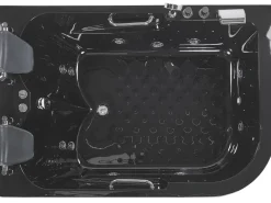 Kylpy- & Poreammeet<Beliani Kulmaporeamme Oikeak. Led-Valot Musta 170 X 119 Cm Bayamo