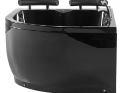 Best Sale Beliani Kulmaporeamme Oikeak. Led-Valot Musta 160 X 113 Cm Paradiso