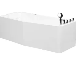 Store Beliani Kulmaporeamme Oikeak. Valkoinen 170 X 80 Cm Alita