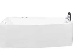 Store Beliani Kulmaporeamme Oikeak. Valkoinen 170 X 80 Cm Alita