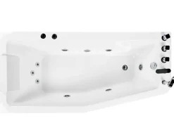 Store Beliani Kulmaporeamme Oikeak. Valkoinen 170 X 80 Cm Alita