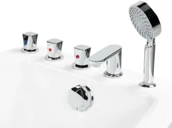 Store Beliani Kulmaporeamme Oikeak. Valkoinen 170 X 80 Cm Alita