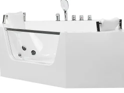 Kylpy- & Poreammeet<Beliani Kulmaporeamme Valkoinen 135 X 135 Cm Cantalla