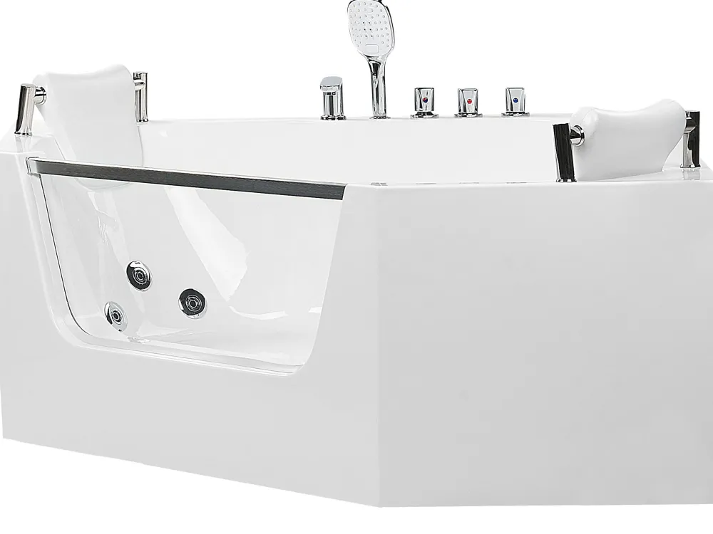 Kylpy- & Poreammeet<Beliani Kulmaporeamme Valkoinen 135 X 135 Cm Cantalla