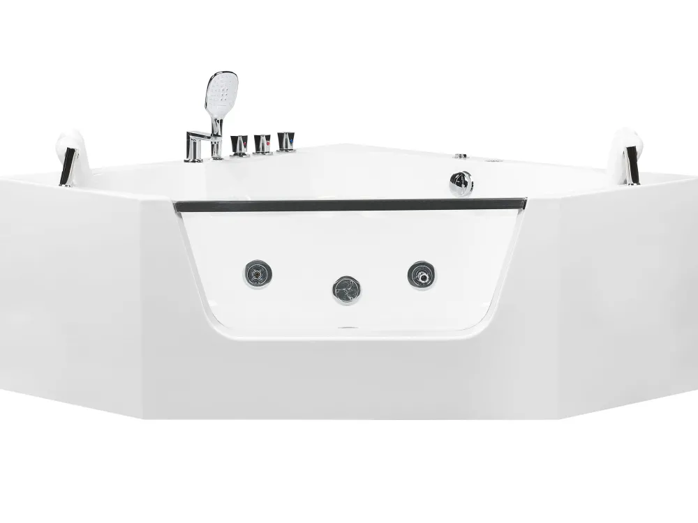 Kylpy- & Poreammeet<Beliani Kulmaporeamme Valkoinen 135 X 135 Cm Cantalla